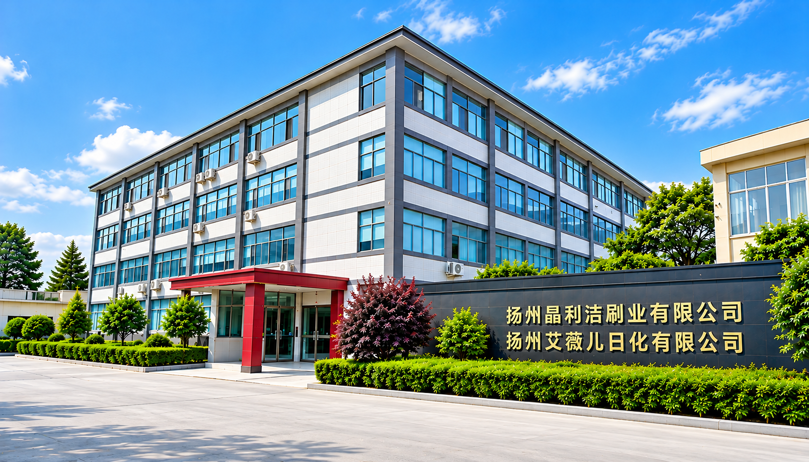 Customer-supplied factory exterior
