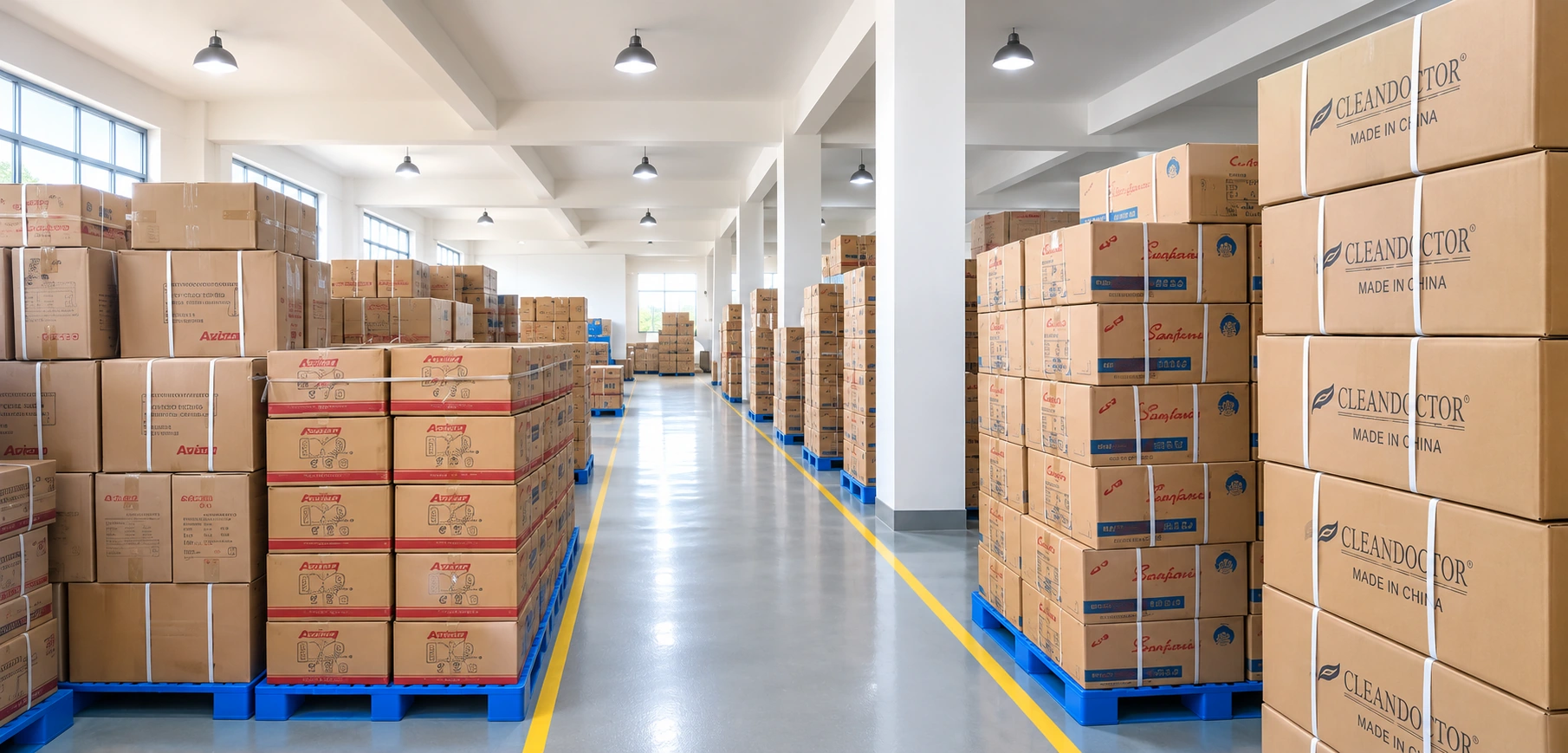 Warehouse image enhanced from the customer’s supplied photograph