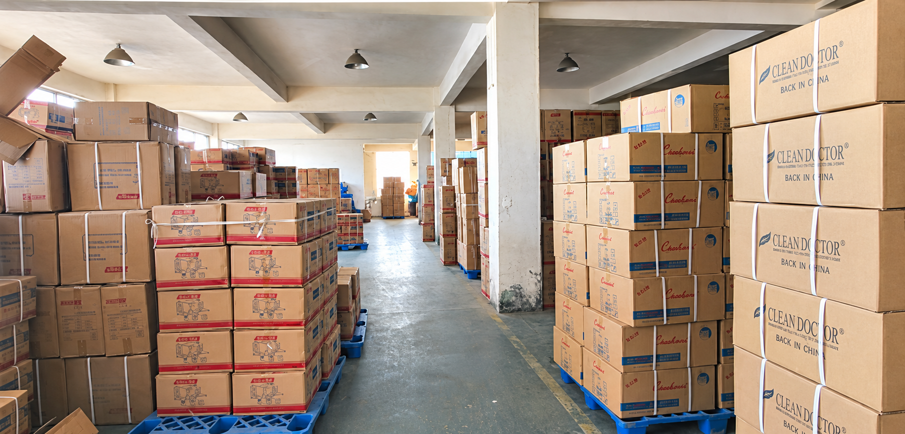 Warehouse image enhanced from the customer’s supplied photograph